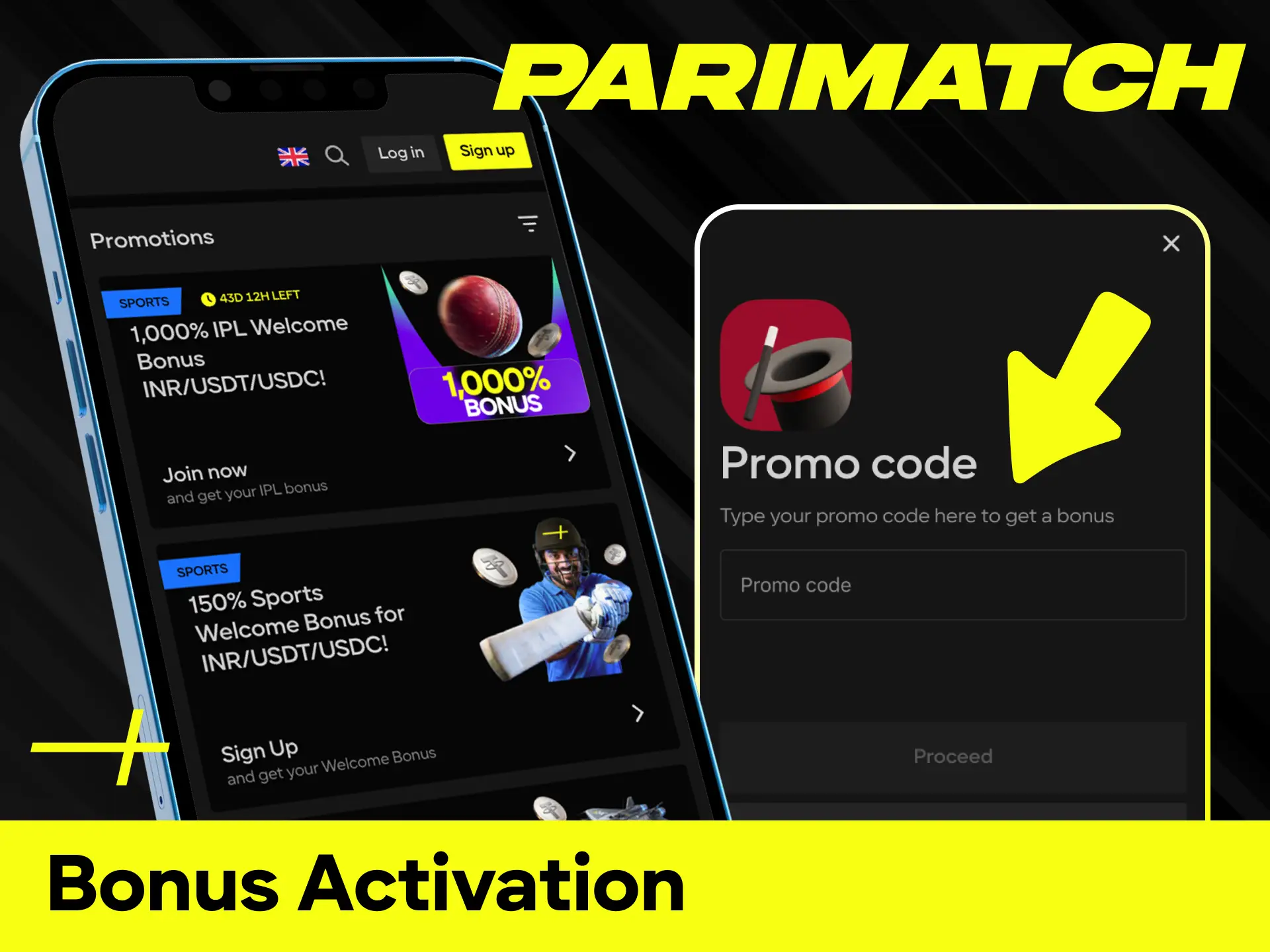 Claim exclusive bonuses and promo codes in app available only for mobile users.