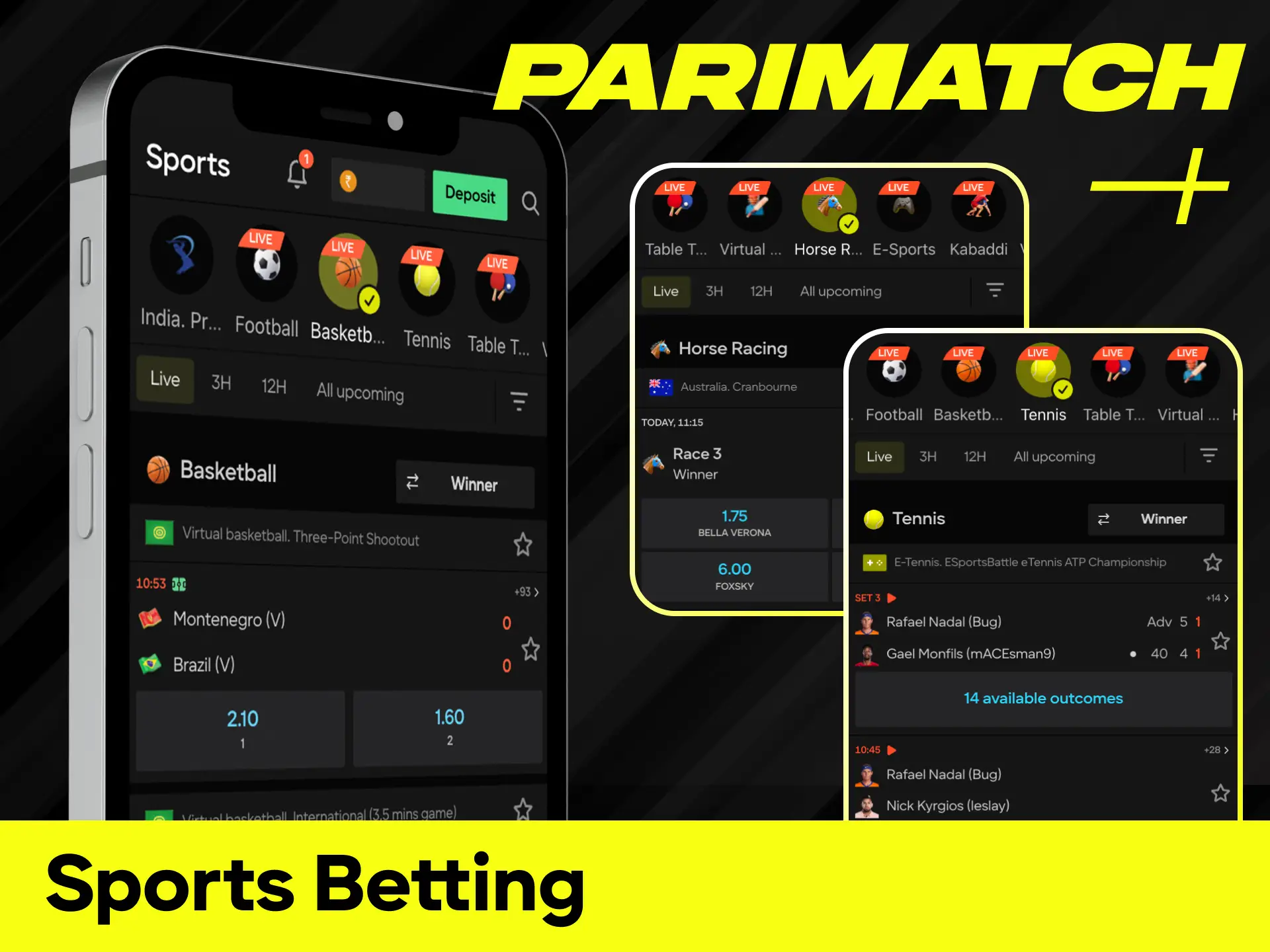 Place stakes on global tournaments via the comprehensive sports betting section.