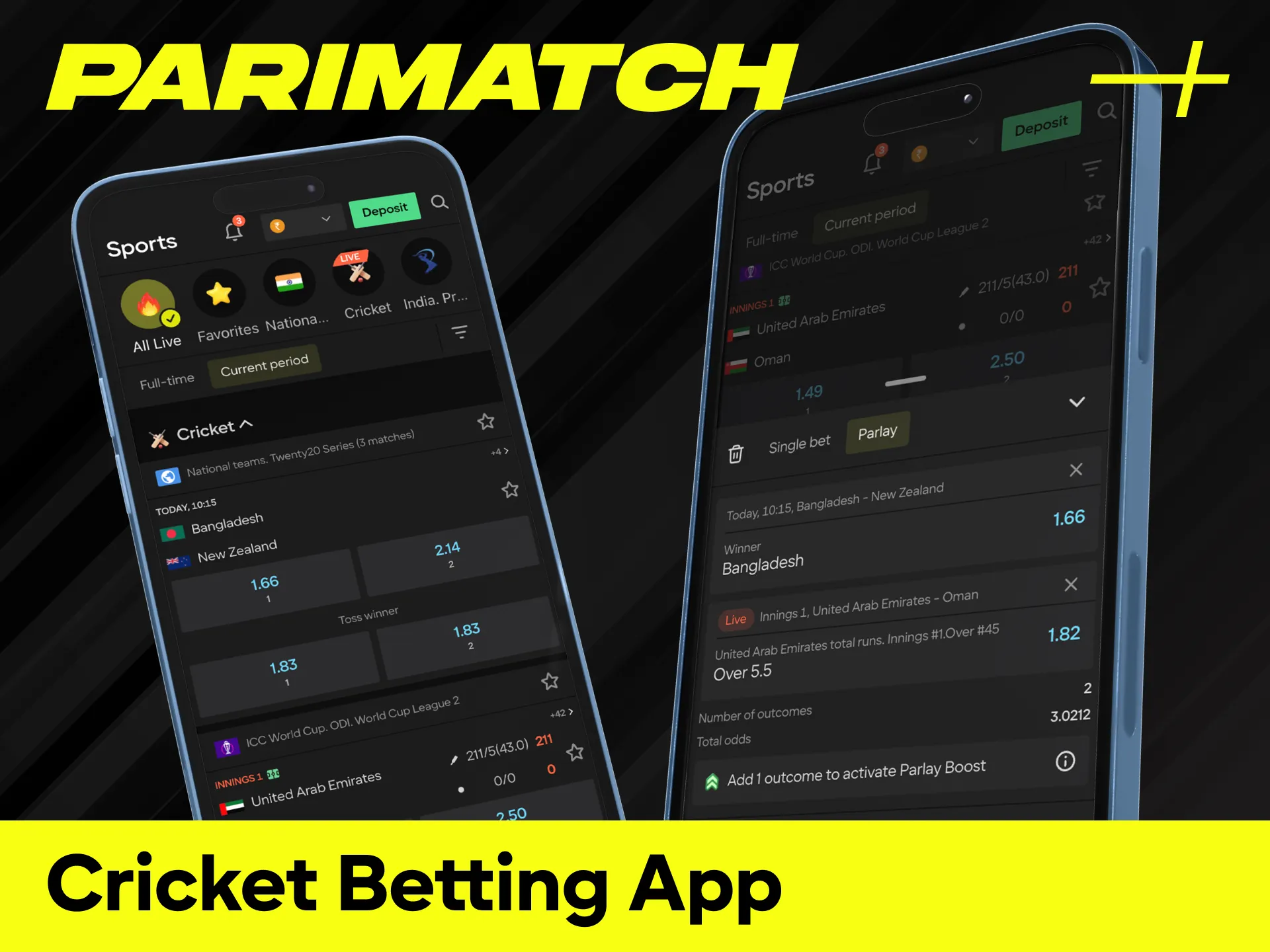 Download the Official Parimatch cricket betting app for a seamless mobile experience.