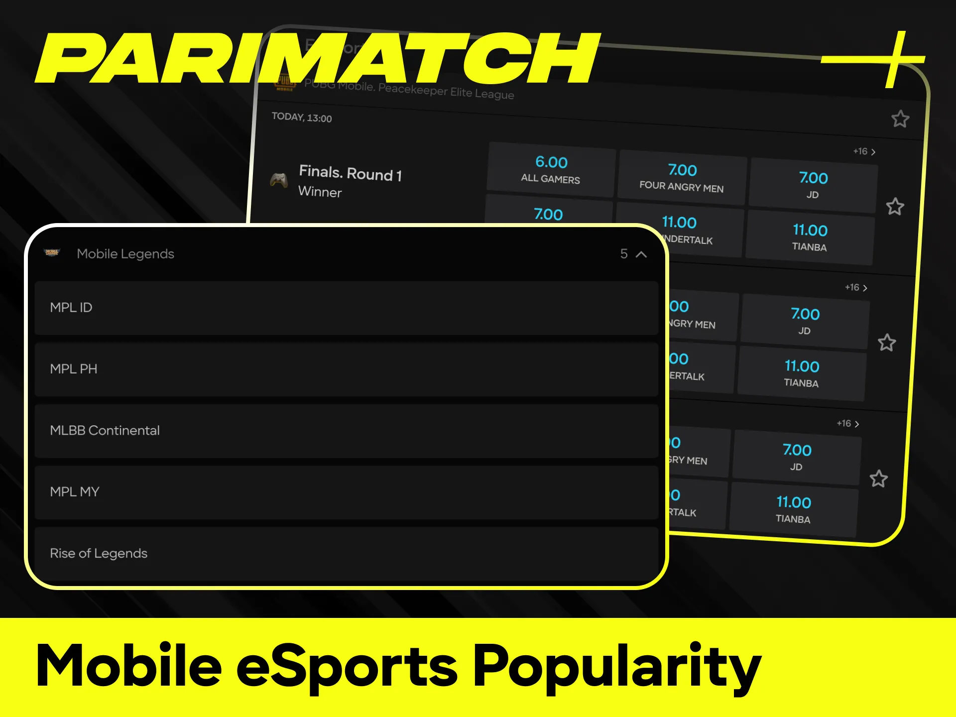 Download the Official Parimatch app for the ultimate mobile eSports betting experience.