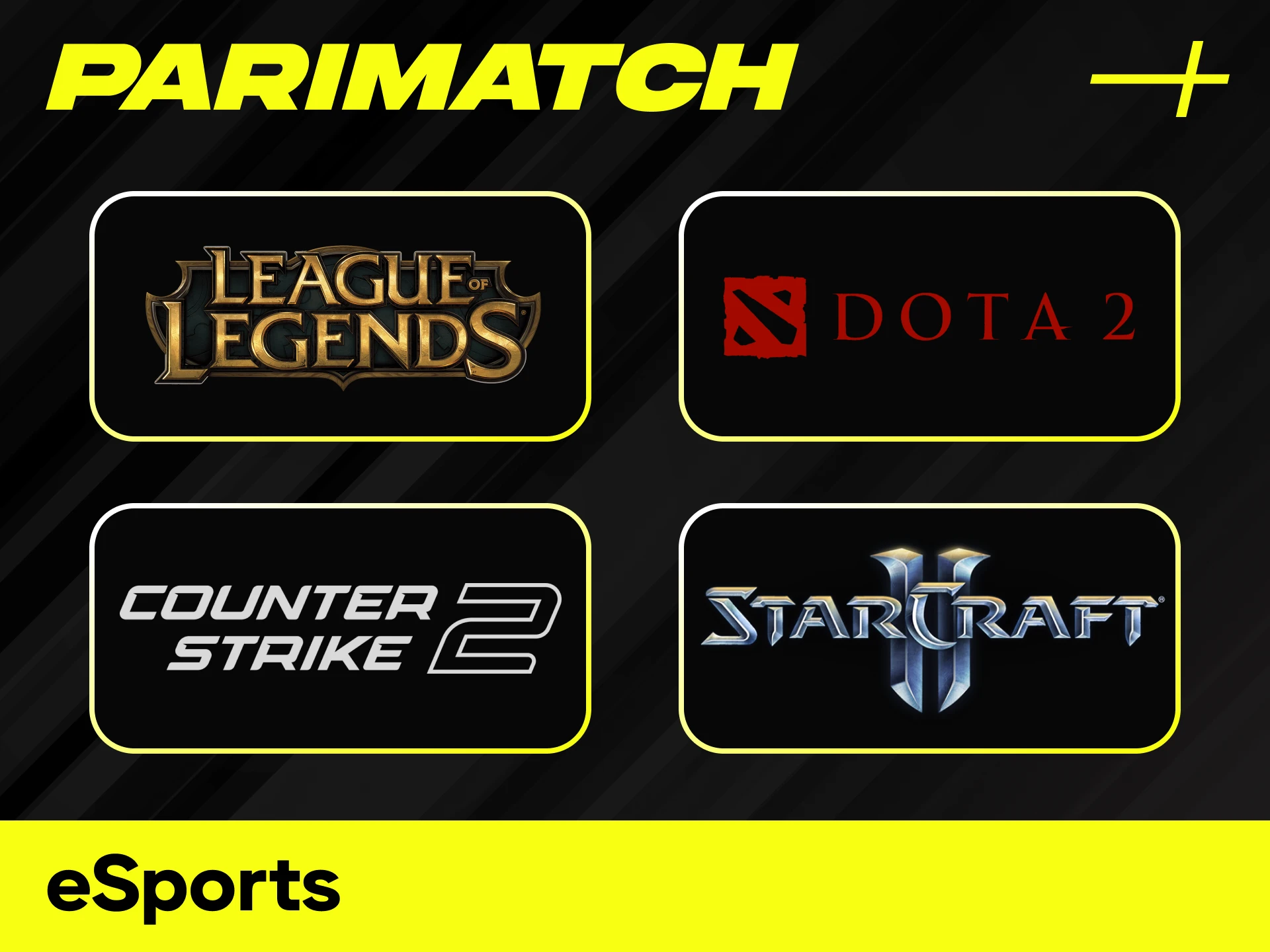 Wager on your favorite cyber teams in the dedicated eSports section at Parimatch.
