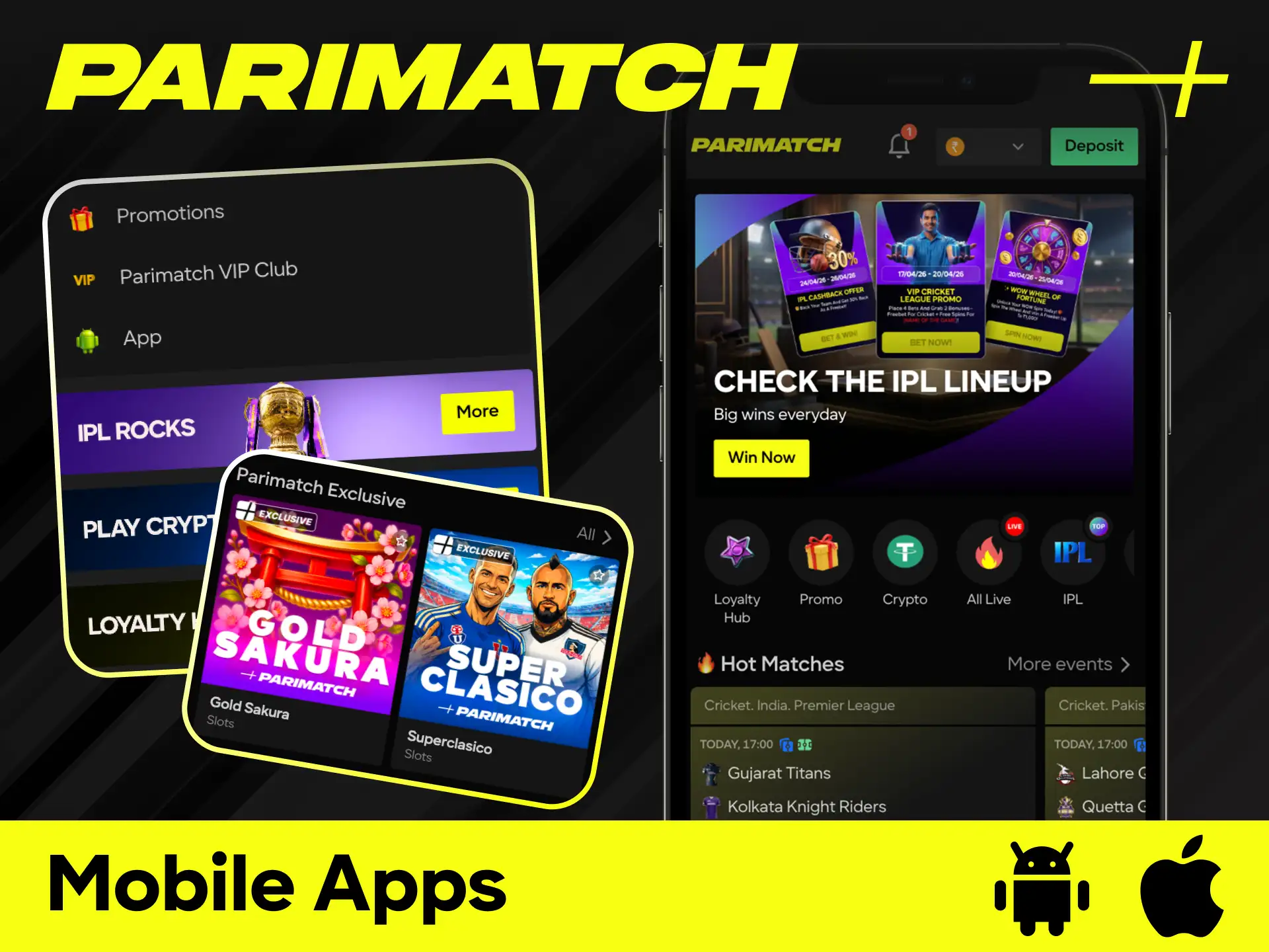 Download mobile apps and accessibility for Android and iOS to bet anywhere, anytime.