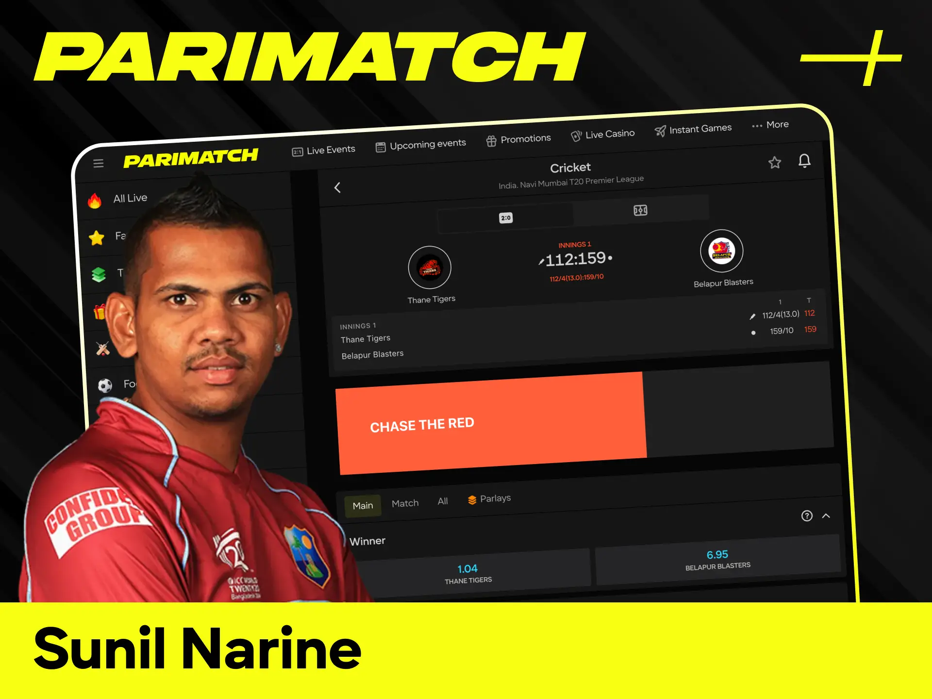 See why spin legend Sunil Narine chooses Parimatch as his official partner.