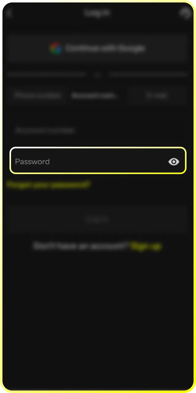 Ensure your account is secure by meeting all the specific password requirements at Parimatch.